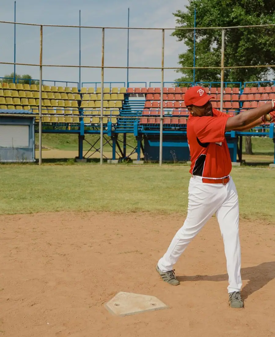 Baseball action