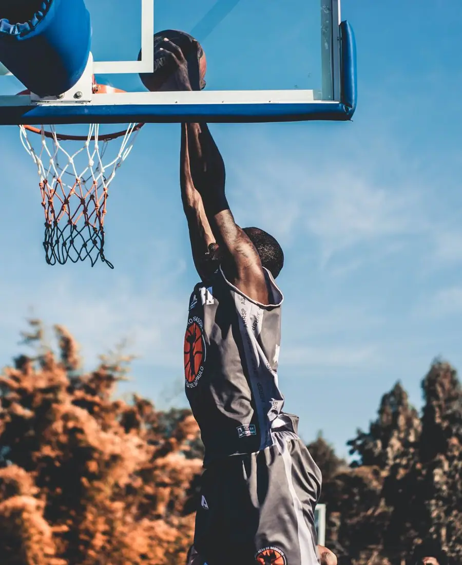 Basketball action