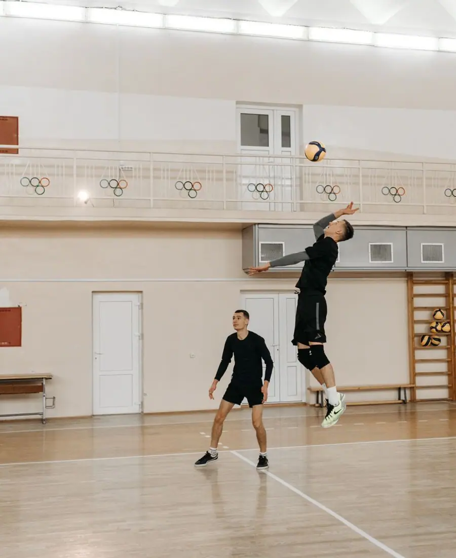 Volleyball action
